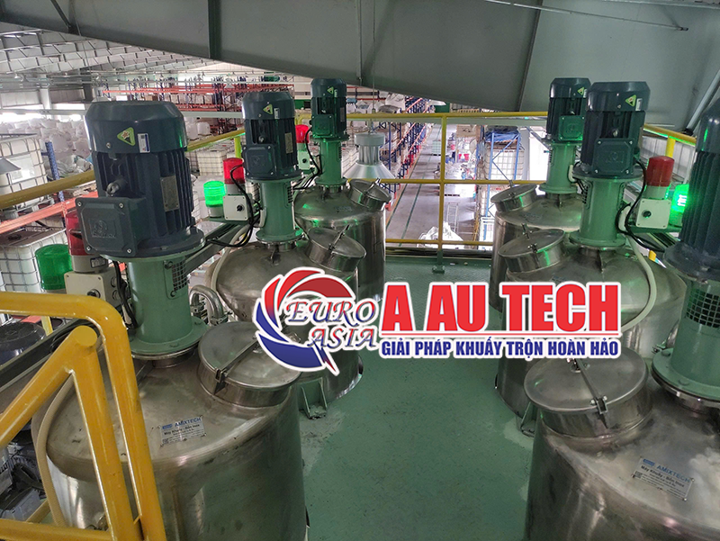 hệ thống bồn khuấy phụ gia sơn