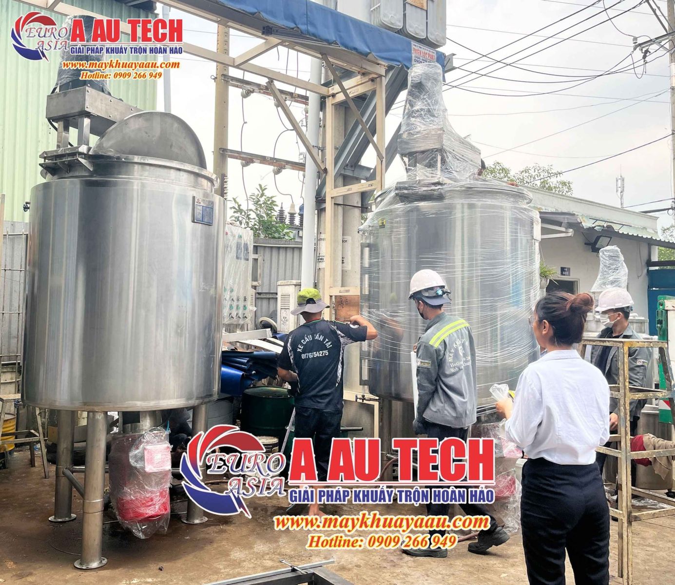 bồn nhũ hóa motor nhũ dưới đáy bồn