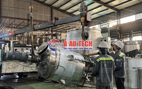 bồn trộn nhũ hóa giải nhiệt 500 lít