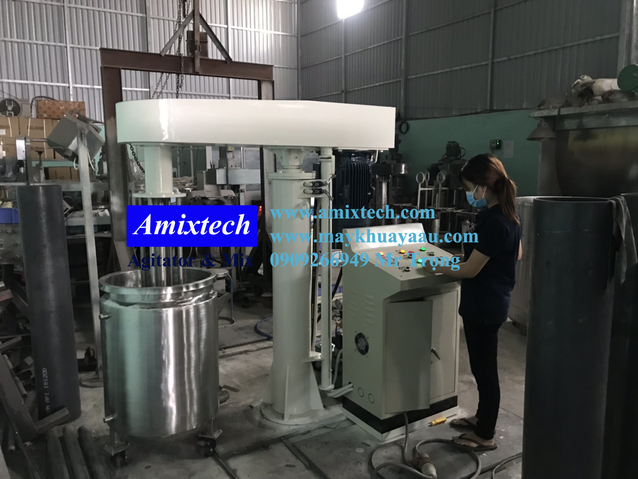 máy nhũ hóa mỹ phẩm