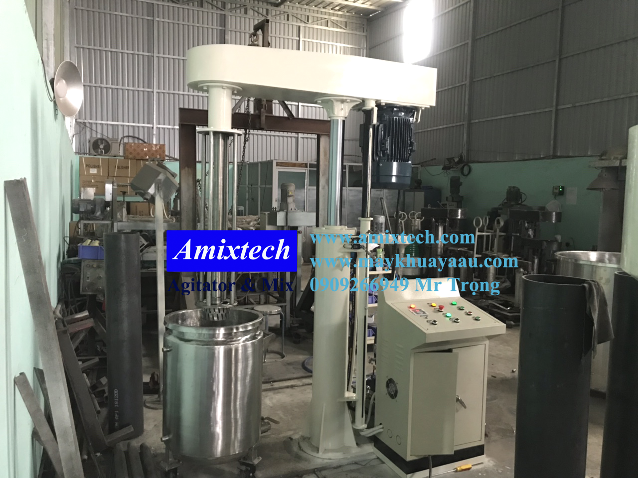 máy nhũ hóa mỹ phẩm 200 lít