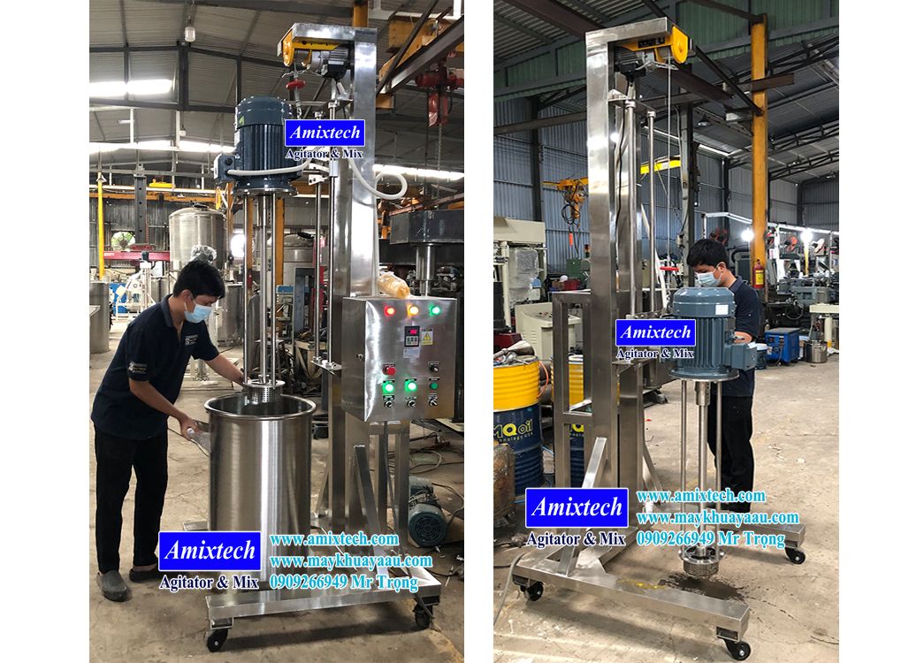 máy nhũ hóa mỹ phẩm 200 lít
