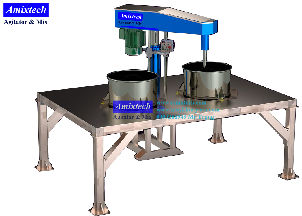 máy khuấy thủy lực sàn thao tác AU-D03