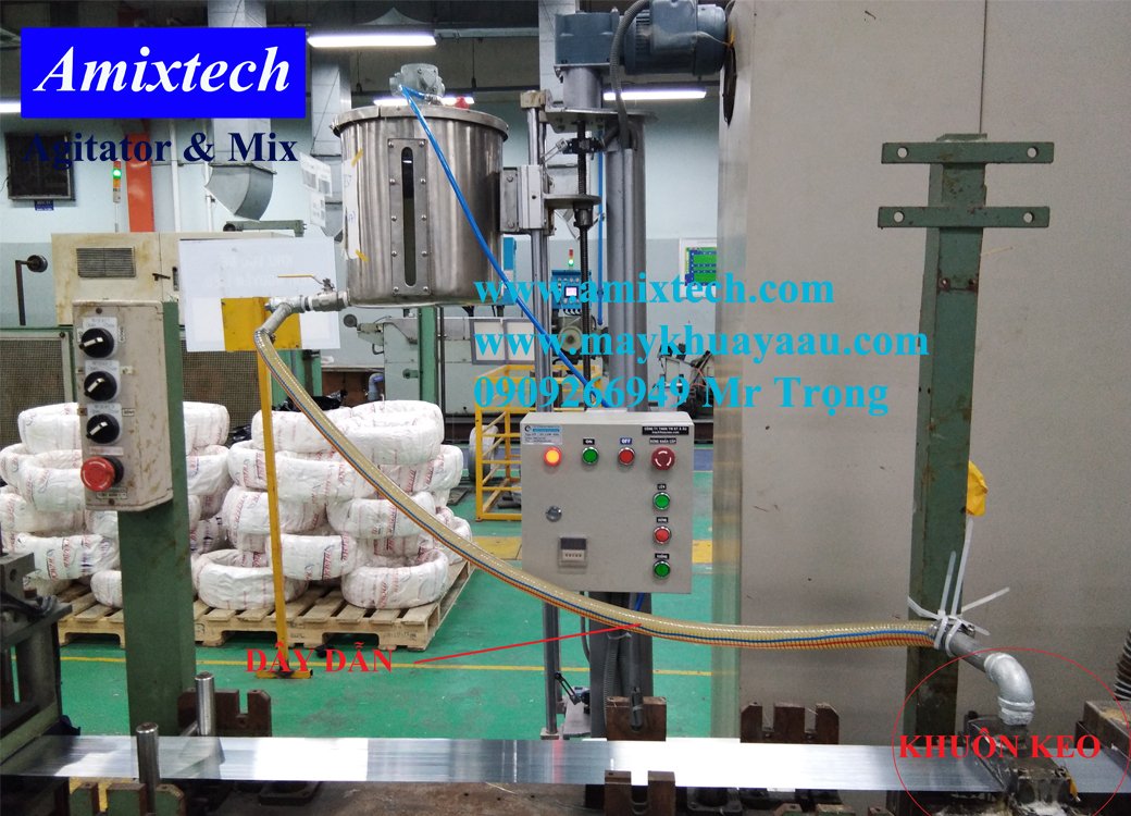 máy trộn keo nâng hạ