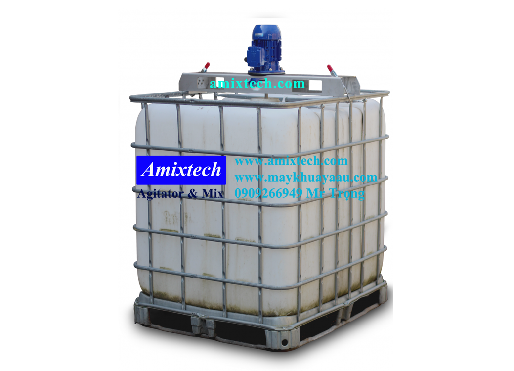 máy khuấy thùng ibc 1000 lít