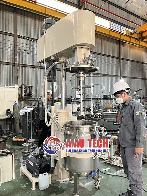 máy khuấy trộn hút chân không