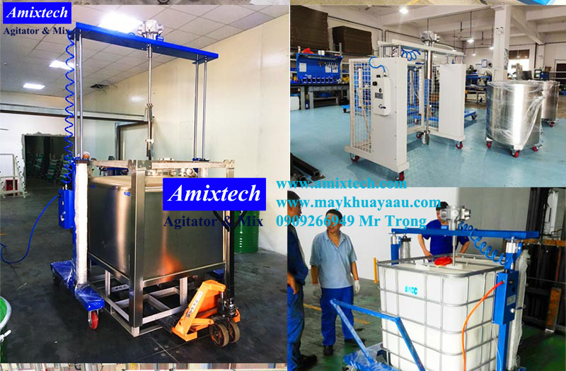 máy khuấy thùng ibc 1000 lít