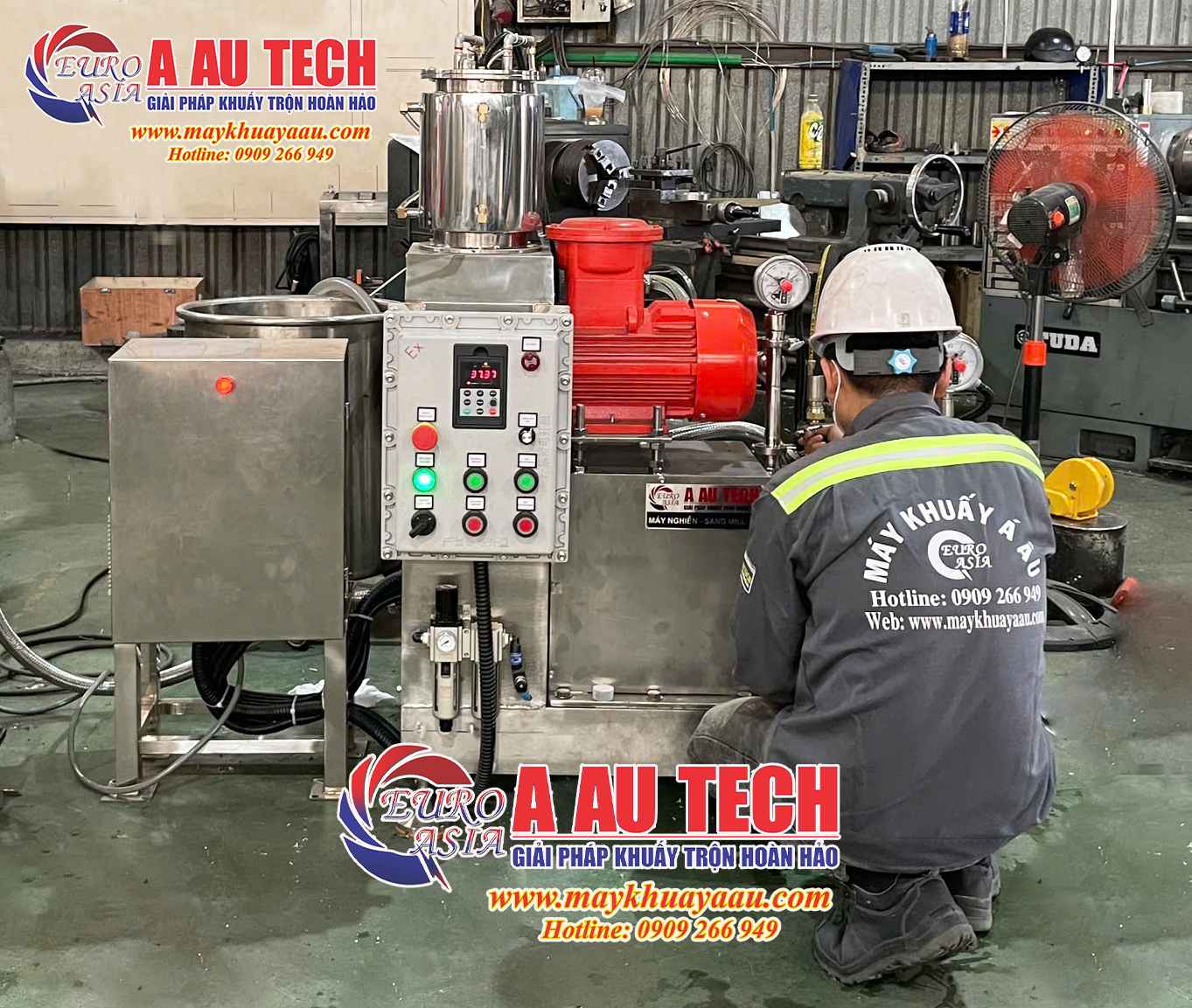 Máy nghiền bi nằm ngang thí nghiệm