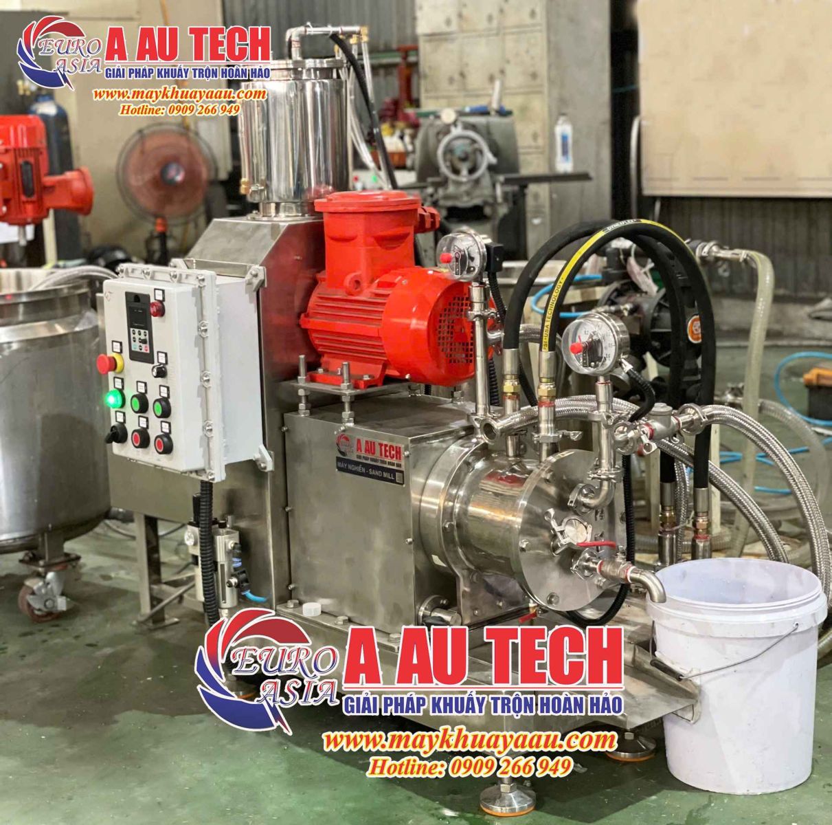 Máy nghiền bi nằm ngang thí nghiệm