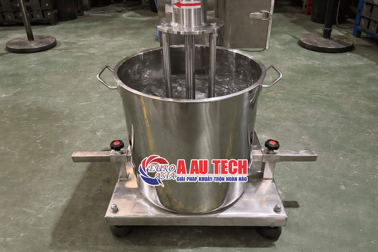 máy nhũ hóa mỹ phẩm khung inox 20kg