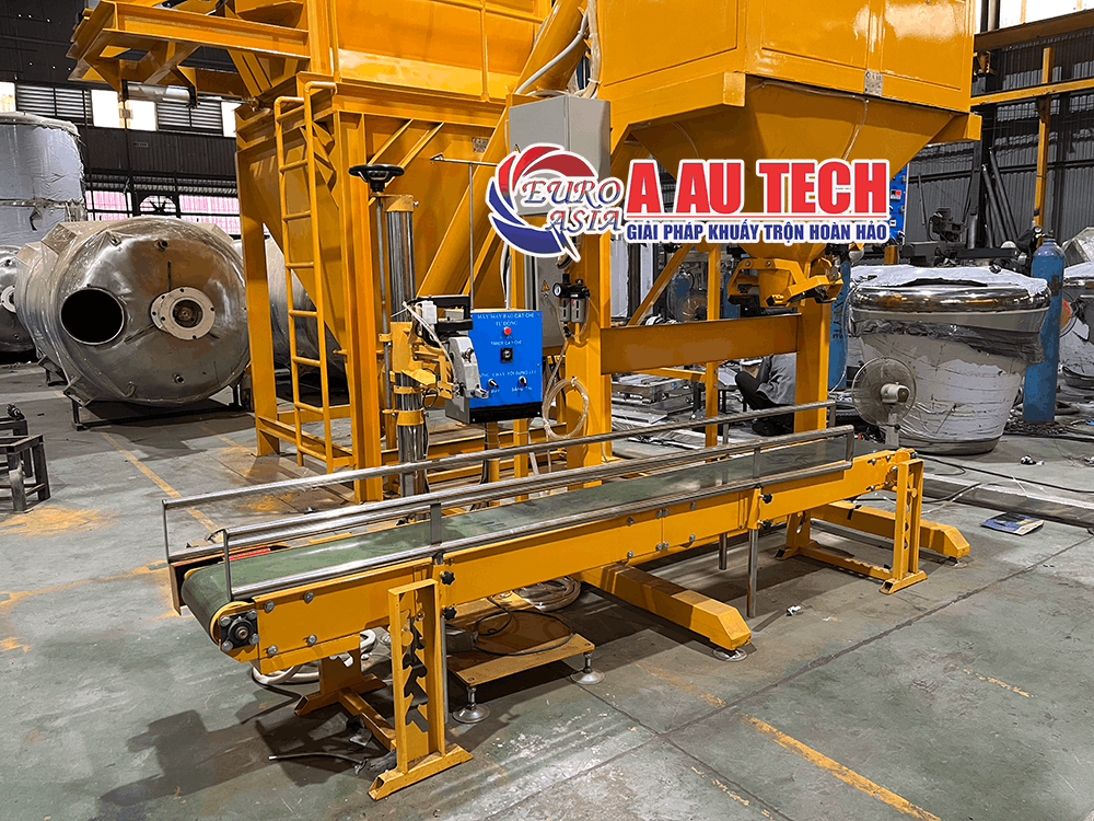 máy trộn cân may bao