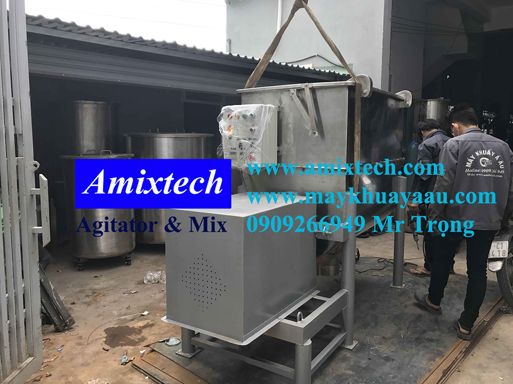 bồn trộn phân bón