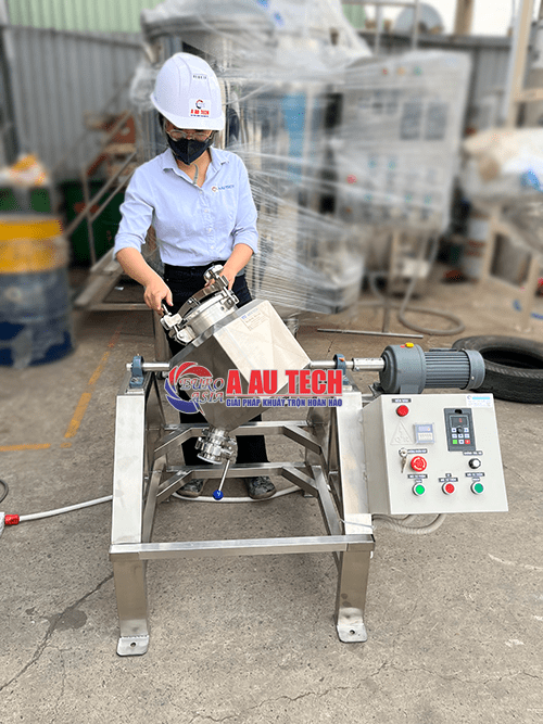 máy trộn bột hình lập phương 10kg