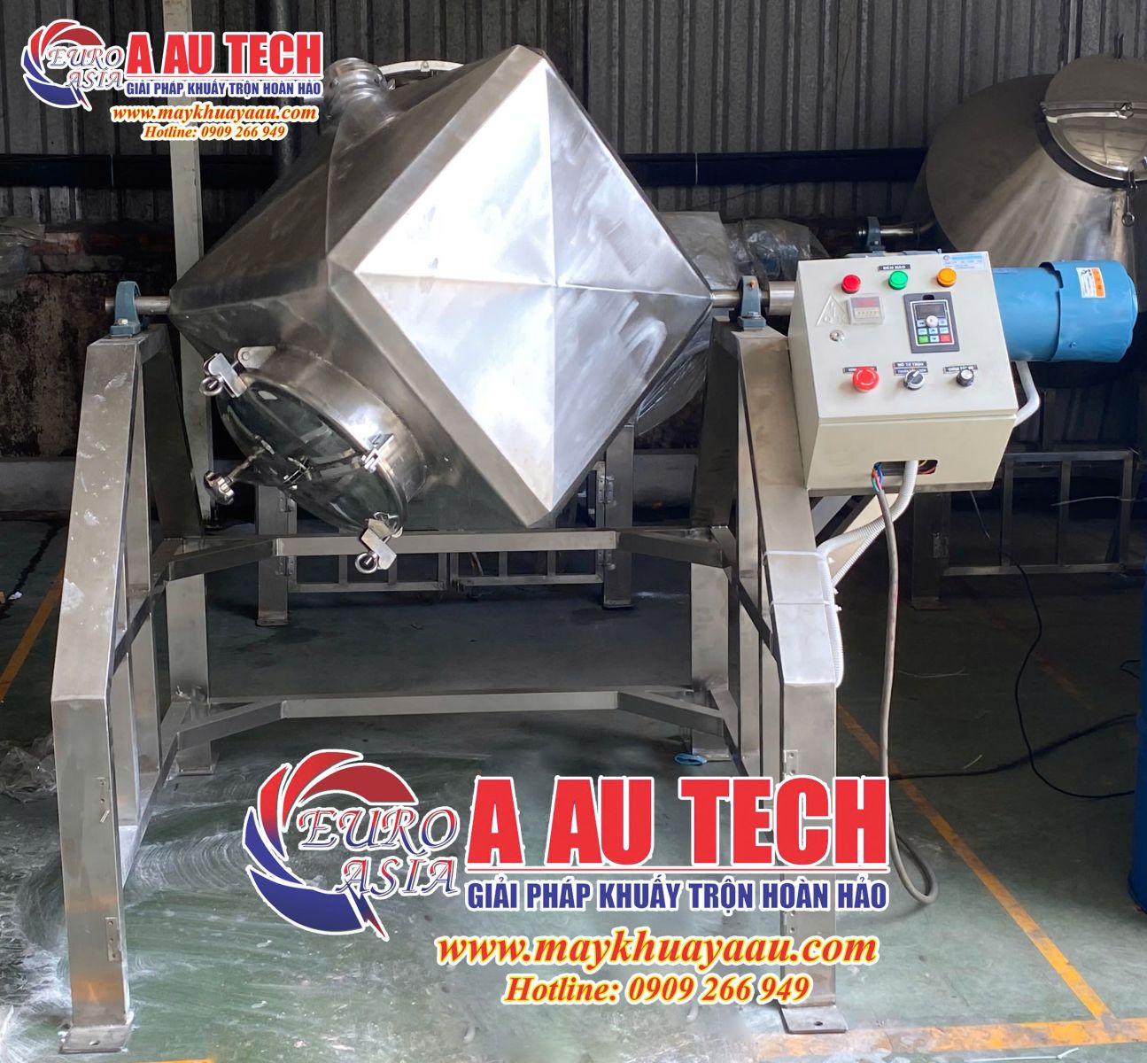 may tron bot hinh lap phuong 100kg