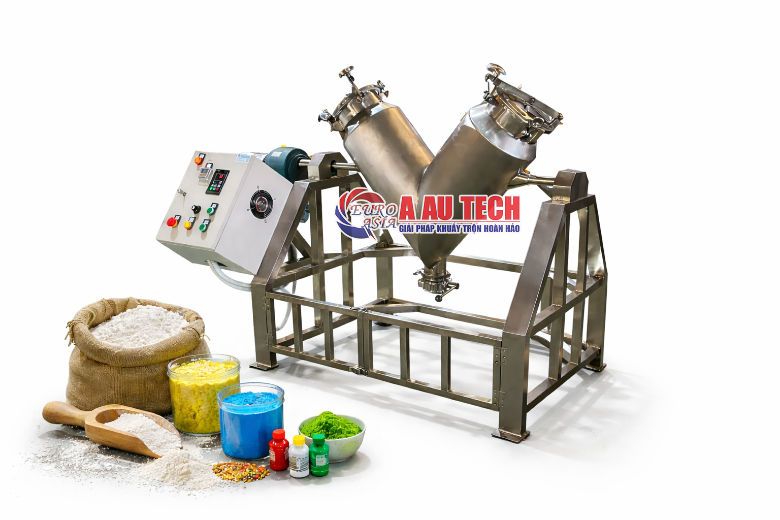 máy trộn bột chữ V