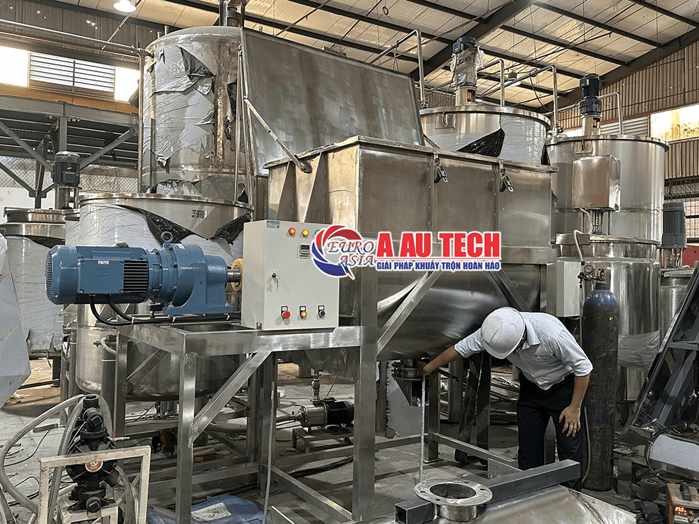 máy trộn phân bón inox 304