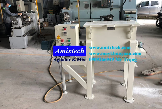 máy trộn phân bón nằm ngang 50kg/mẽ