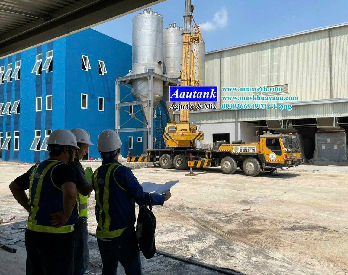 Lắp đặt silo chứa công nghiệp