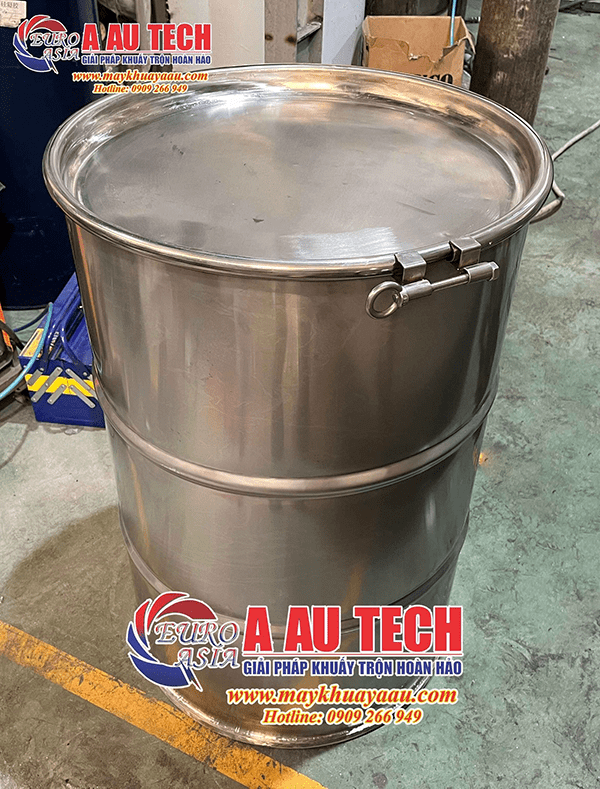 thùng phuy inox 200 lít nắp hở