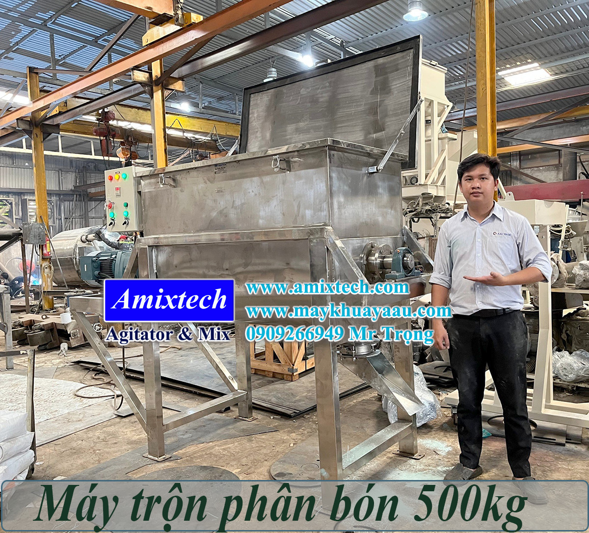 máy trộn phân bón dạng bột